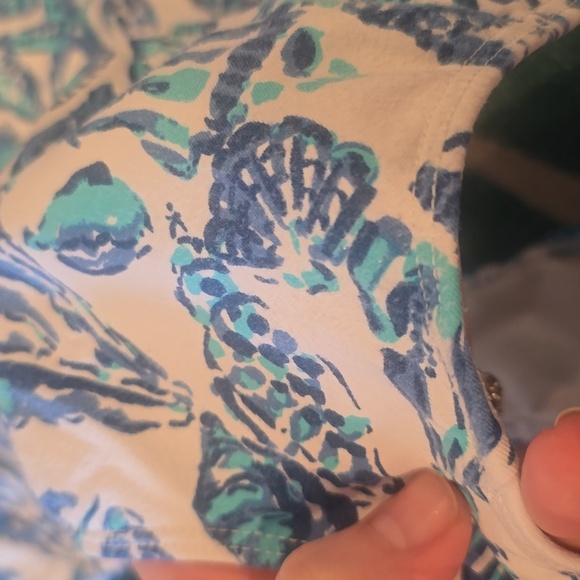 Lilly Pulitzer Girls Kids Swim Set - Blue Patterned shells size girl 6 - Picture 8 of 8